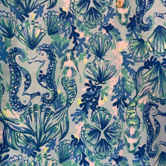 EUC Lilly Pulitzer Azlynn Ruffle Collar Dress, Size Large - Picture 11 of 11